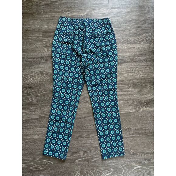 NWT Anthropologie Maeve Slim Ponte Pants In Navy Size 6 $118 MSRP - Picture 6 of 10
